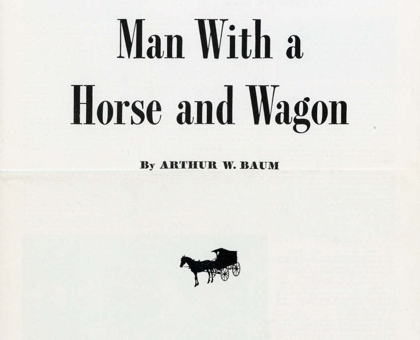 Man With a Horse and Wagon Kraftwood